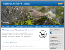 Tablet Screenshot of madroneaudubon.org